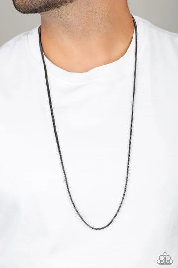 Underground - Black Gunmetal Urban Chain Necklace