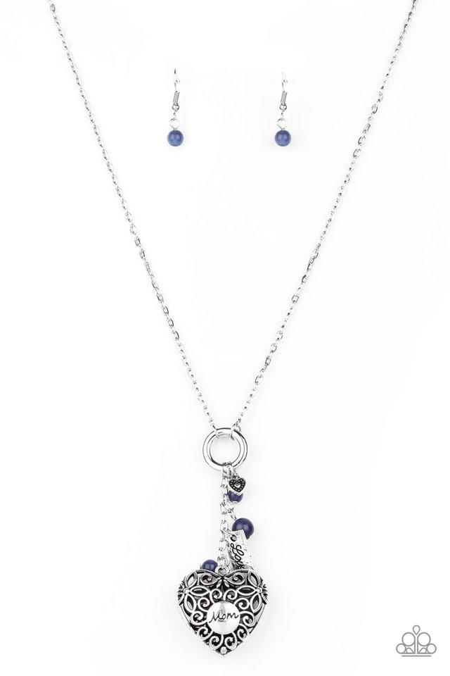 ~ Mom Hustle - Blue necklace