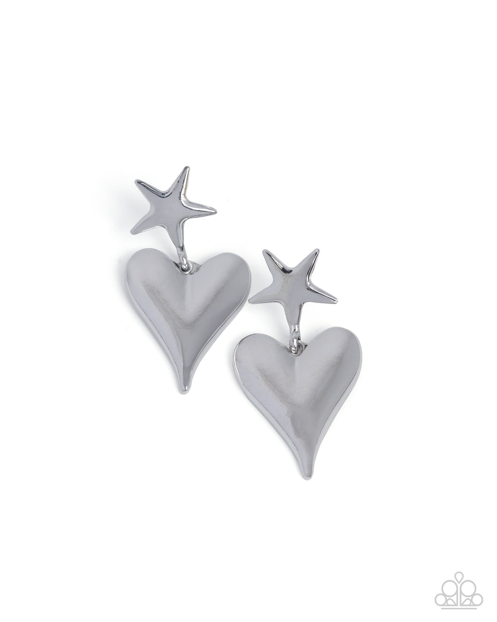 Dynamic Disposition - silver -earrings
