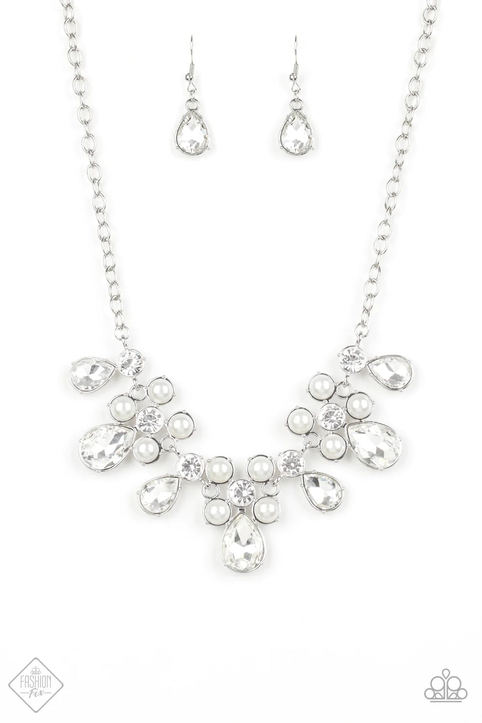 Necklace ~ Demurely Debutante - White
