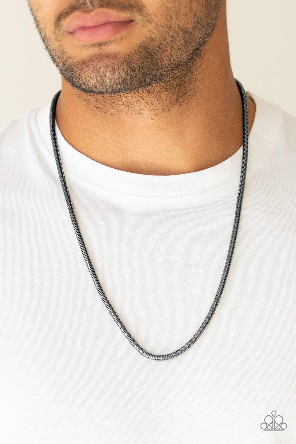 victory lap necklace and bracelet black set