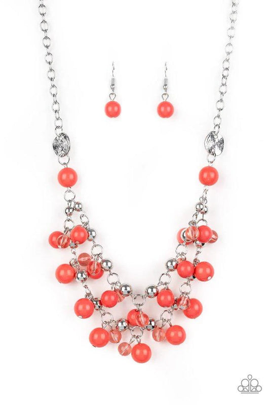 ~ Seaside Soiree - Orange necklace