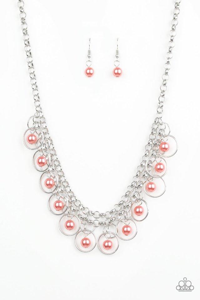 Party Time - Orange Necklace