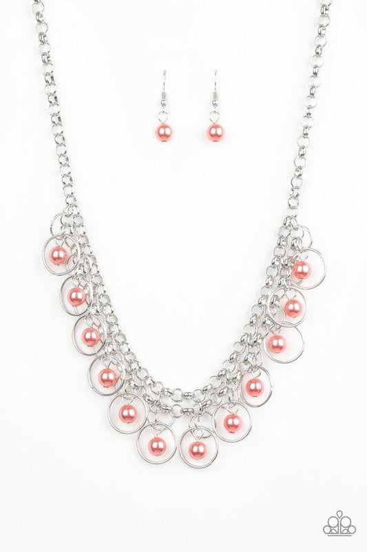 Party Time - Orange Necklace
