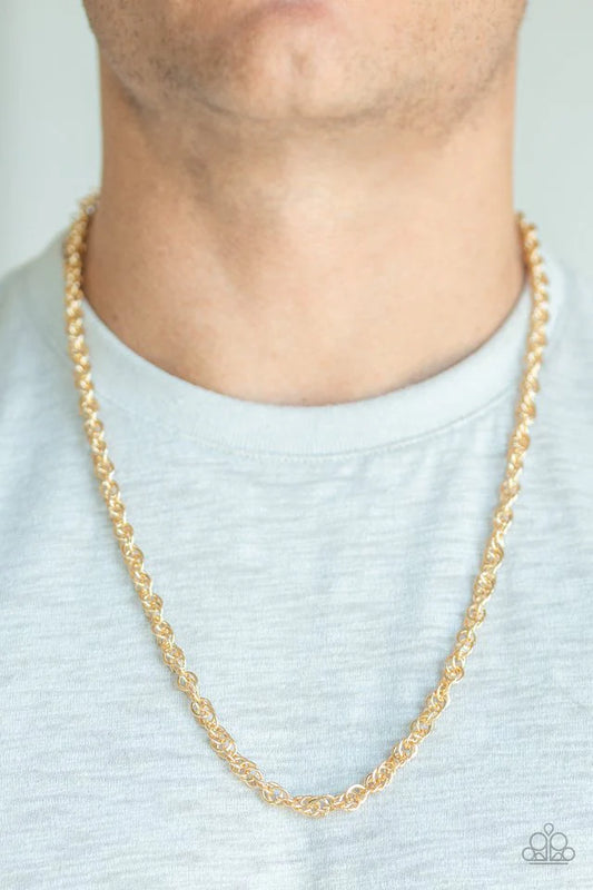 Lightweight Division - Gold Men Necklace
