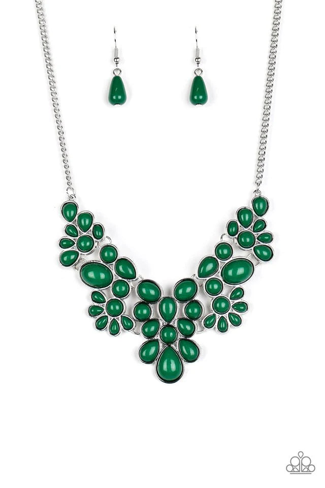 ~ Bohemian Banquet - Green necklace