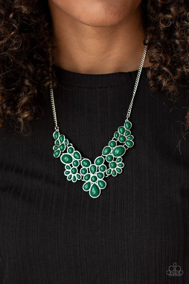 ~ Bohemian Banquet - Green necklace