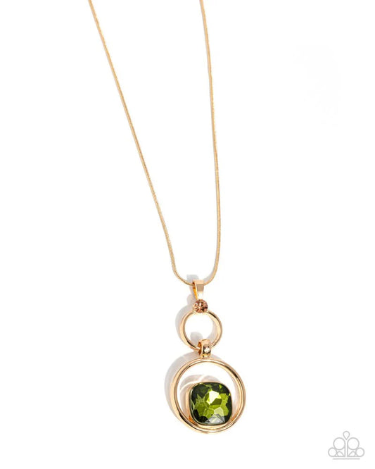 Debutante Delight” Green Necklace