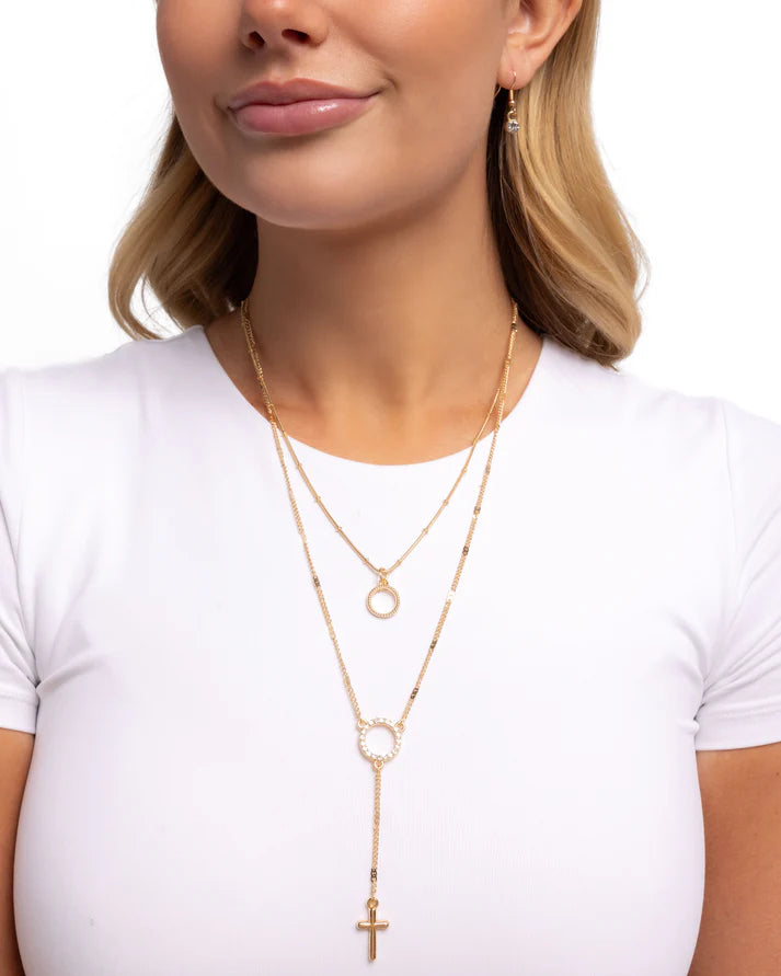 ~ Faithfully Fierce - Gold necklace