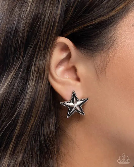 Staunch Studs” Silver Post Earring