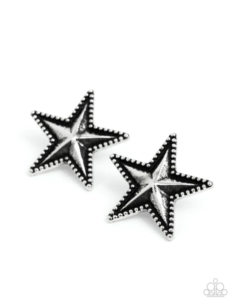 Staunch Studs” Silver Post Earring