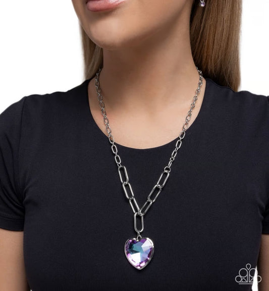 Haute Heart - Purple Necklace