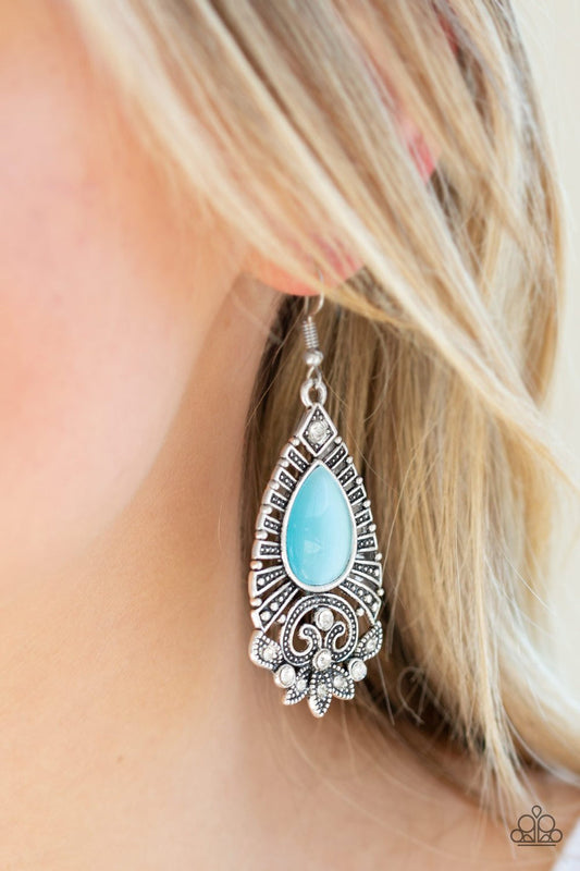 Majestically Malibu - blue earrings
