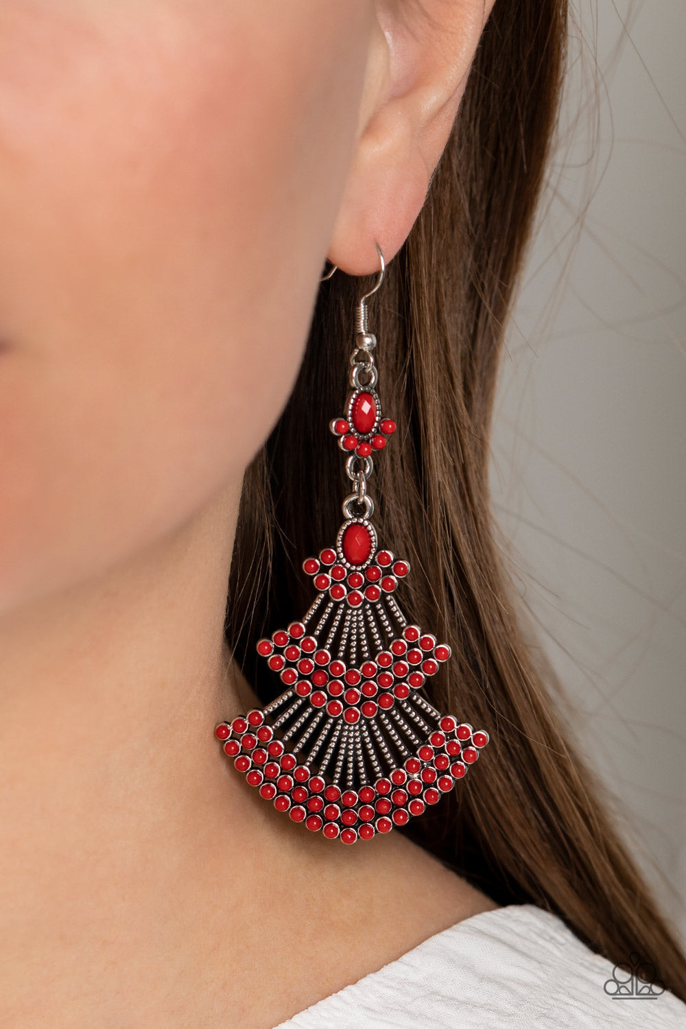 ♥ Eastern Expression - Red ♥ Earrings