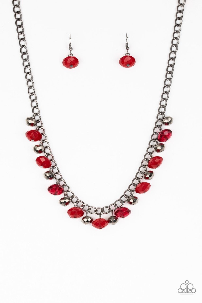 Necklace ~ Runway Rebel - Red