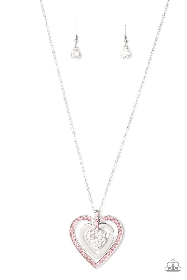 Necklace ~ Bless Your Heart - Pink
