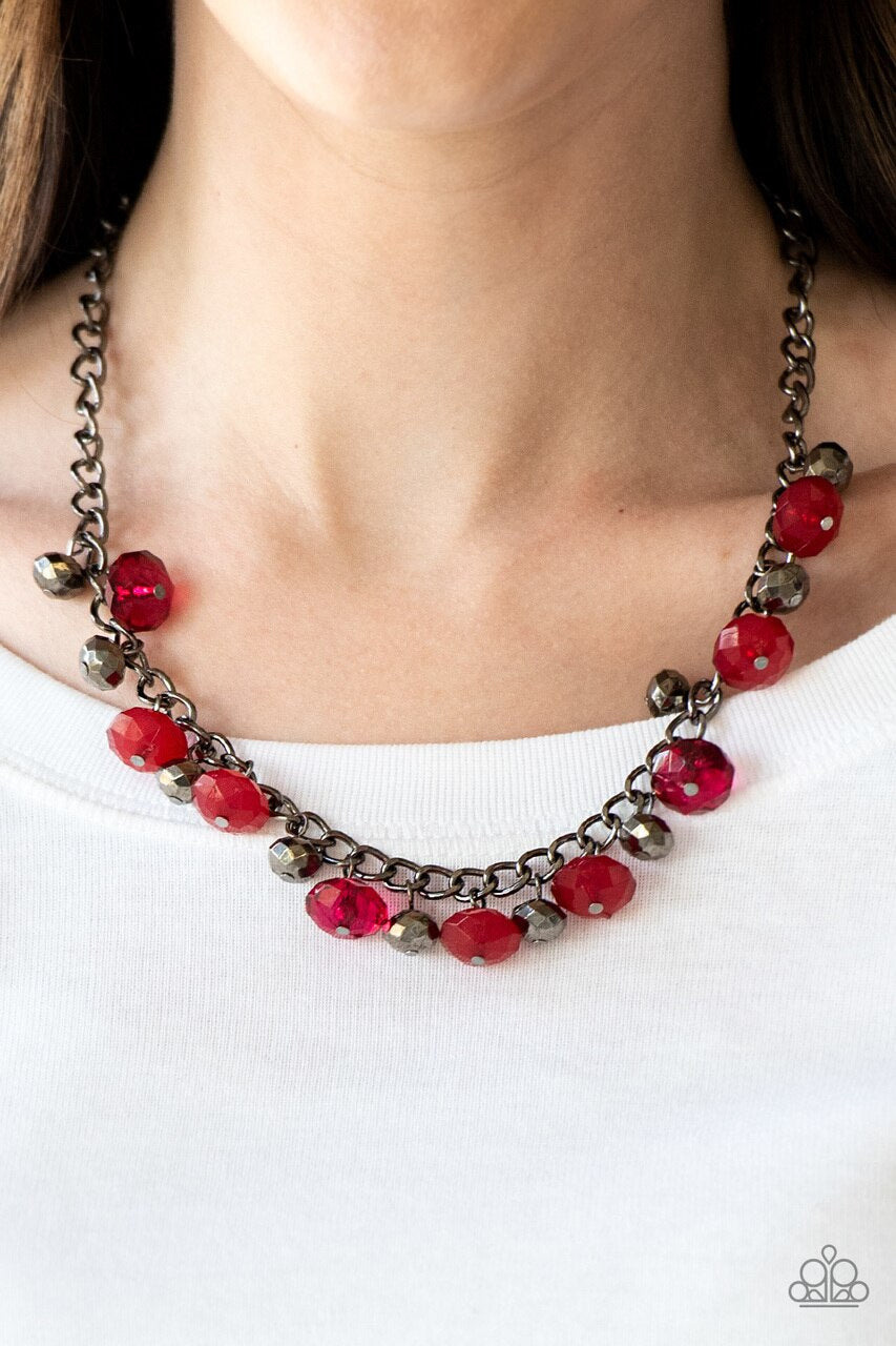 Necklace ~ Runway Rebel - Red