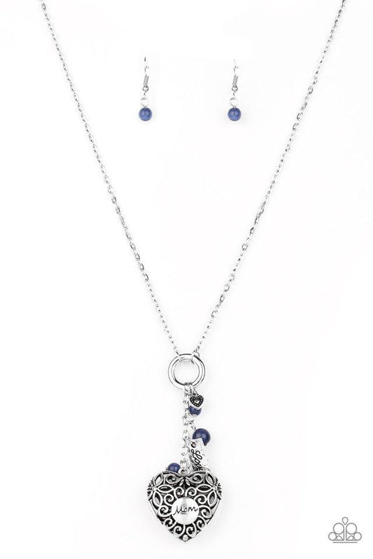 ~ Mom Hustle - Blue necklace
