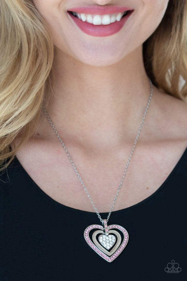 Necklace ~ Bless Your Heart - Pink