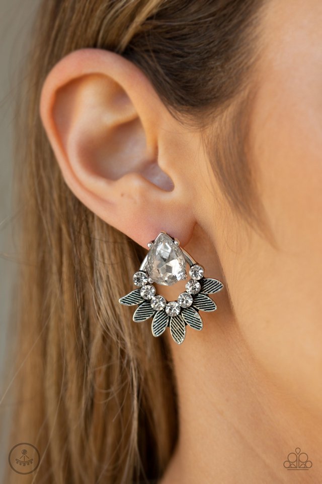 Earring ~ Crystal Canopy - White