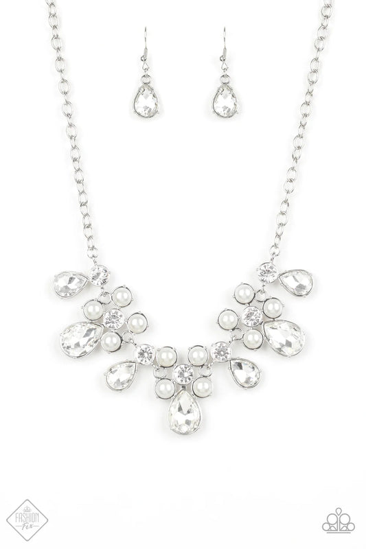 Necklace ~ Demurely Debutante - White