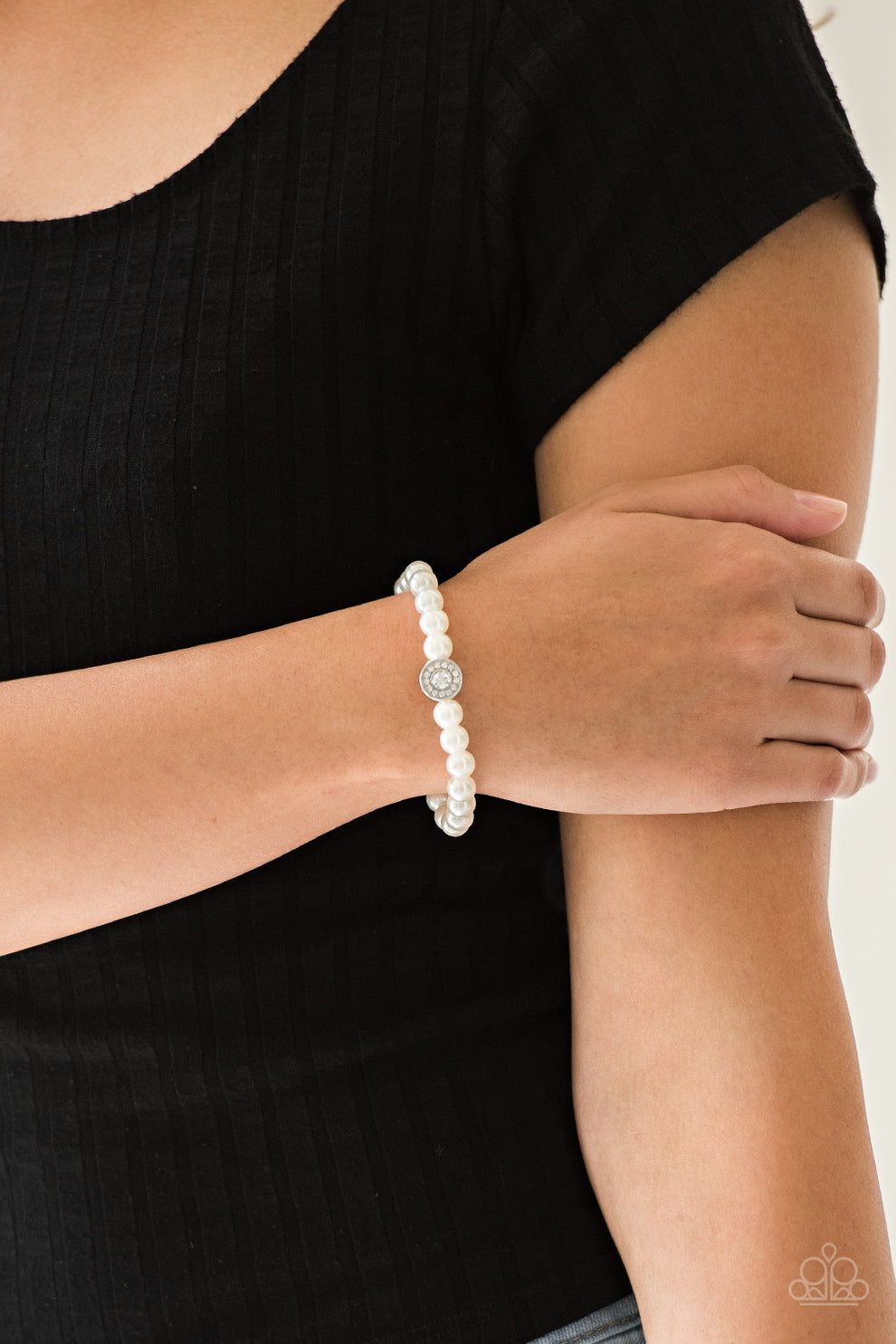 Follow my lead white bracelet