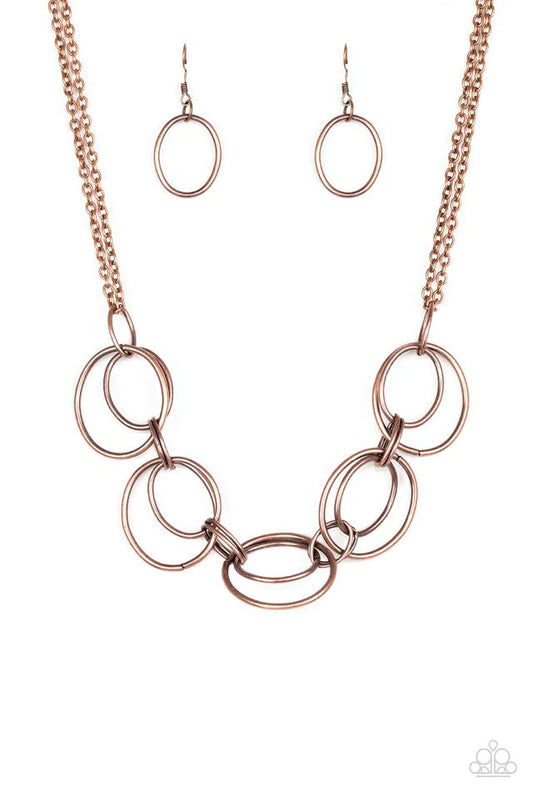 Necklace ~ Urban Orbit - Copper