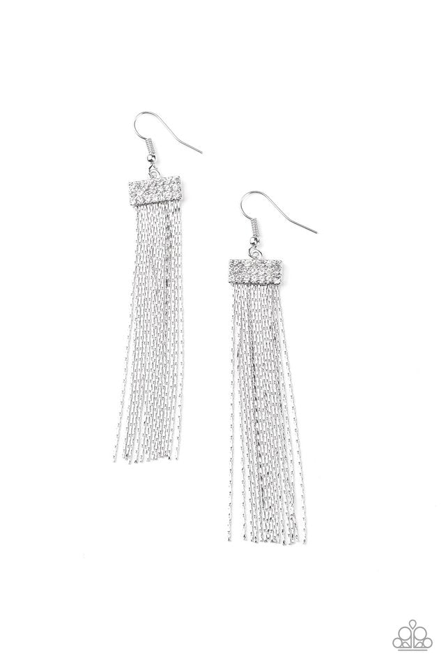 Earring ~ Twinkling Tapestry - White