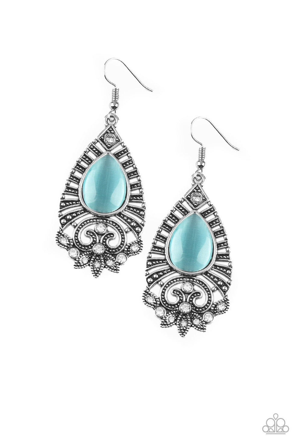 Majestically Malibu - blue earrings