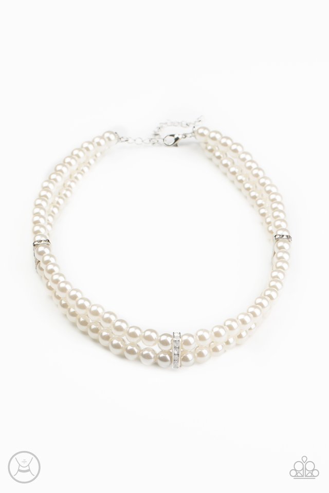 Necklace ~ Put On Your Party Dress - White