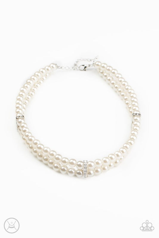 Necklace ~ Put On Your Party Dress - White