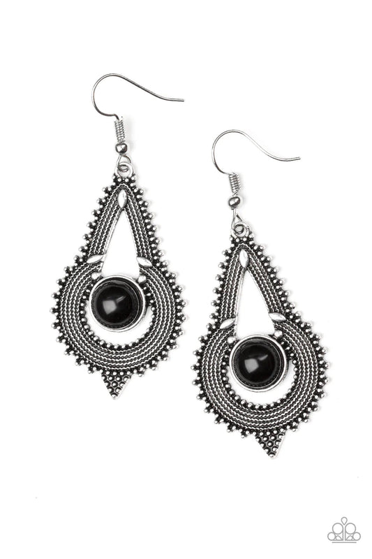 Zoomin Zumba - Black Earring