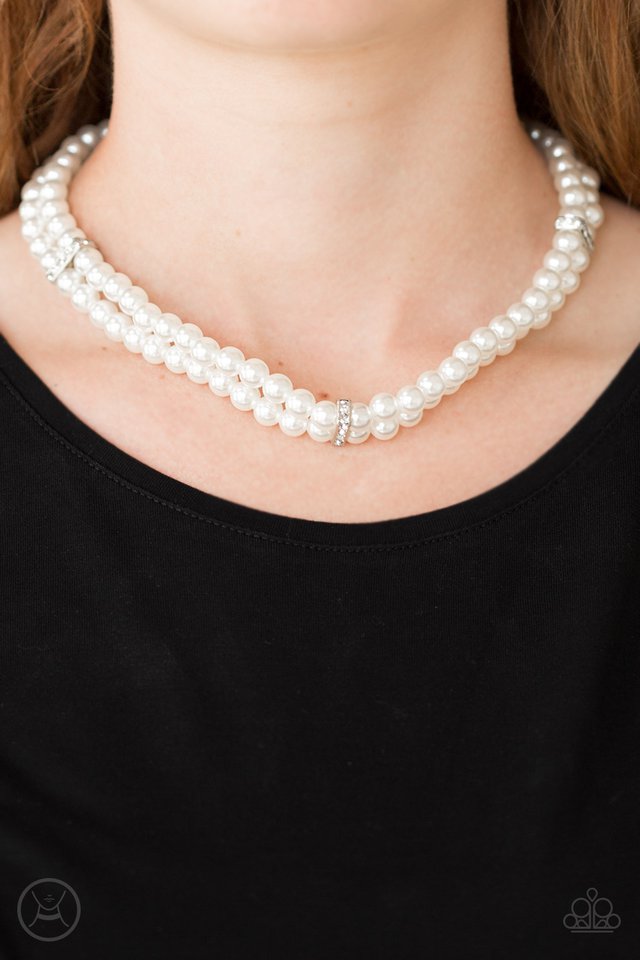 Necklace ~ Put On Your Party Dress - White