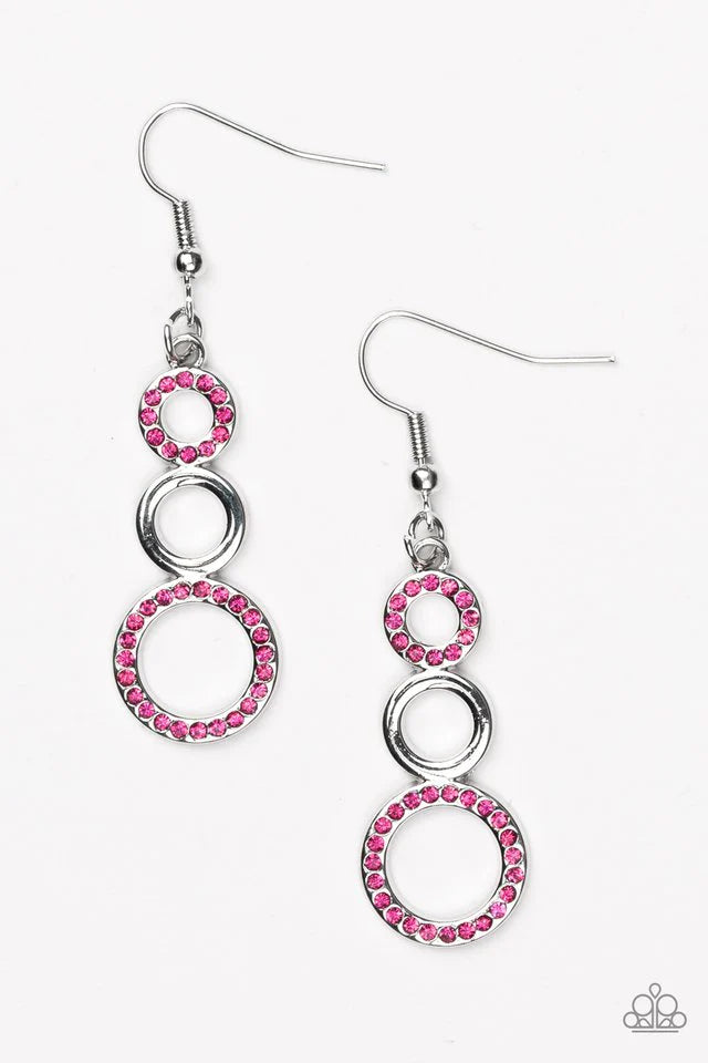 Earring ~ Bubble Bustle - Pink