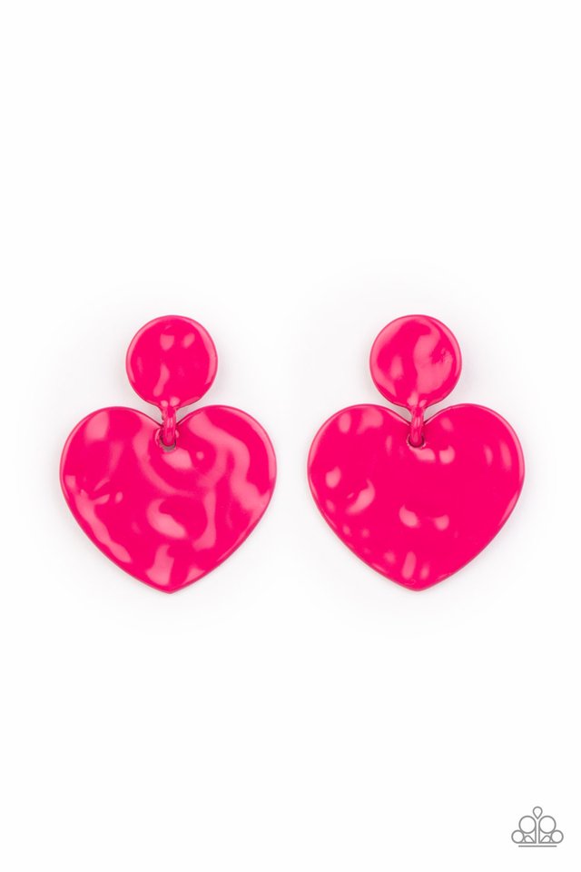 ~ Just a Little Crush - Pink Earring