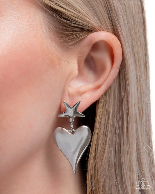Dynamic Disposition - silver -earrings